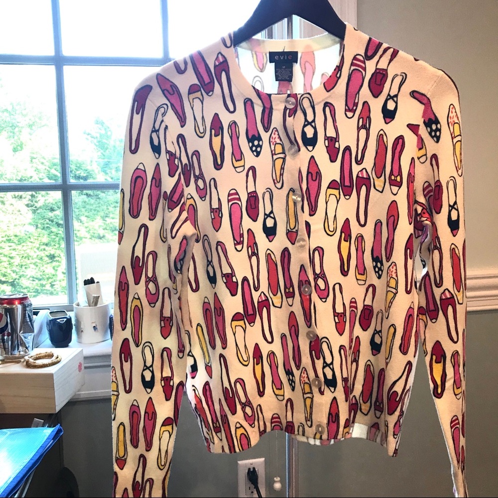 Shoe / Heel print Cardigan 👠